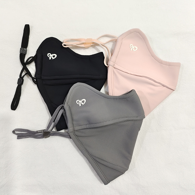 Otoño e Invierno forrado de lana gruesa máscara cálida protección ocular de alta esquina ciclismo protección solar a prueba de polvo máscara de adelgazamiento máscara de hombres y mujeres máscara