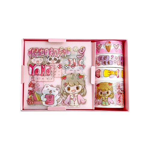 Original Little Sweet Potato Handbook Tape Cute Handbook Material Sticker Set Girly Heart Washi Tape Whole Roll Wholesale