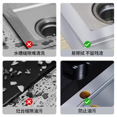 Kitchen high temperature resistant aluminum foil tape stove sink waterproof sticker self-adhesive oil-proof sticker dishwashing sink mildew-proof seam sticker