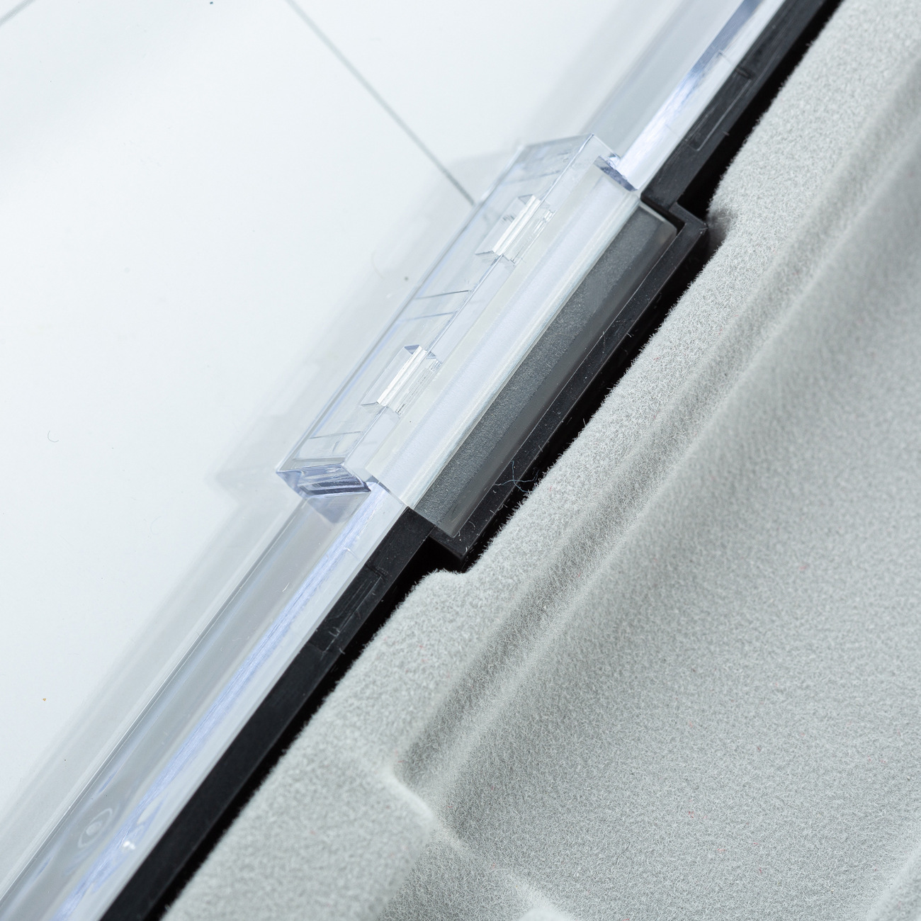 Creativo nuevo plástico transparente tapa doble caja de bolígrafo bolígrafo metal caja de plástico caja de bolígrafo