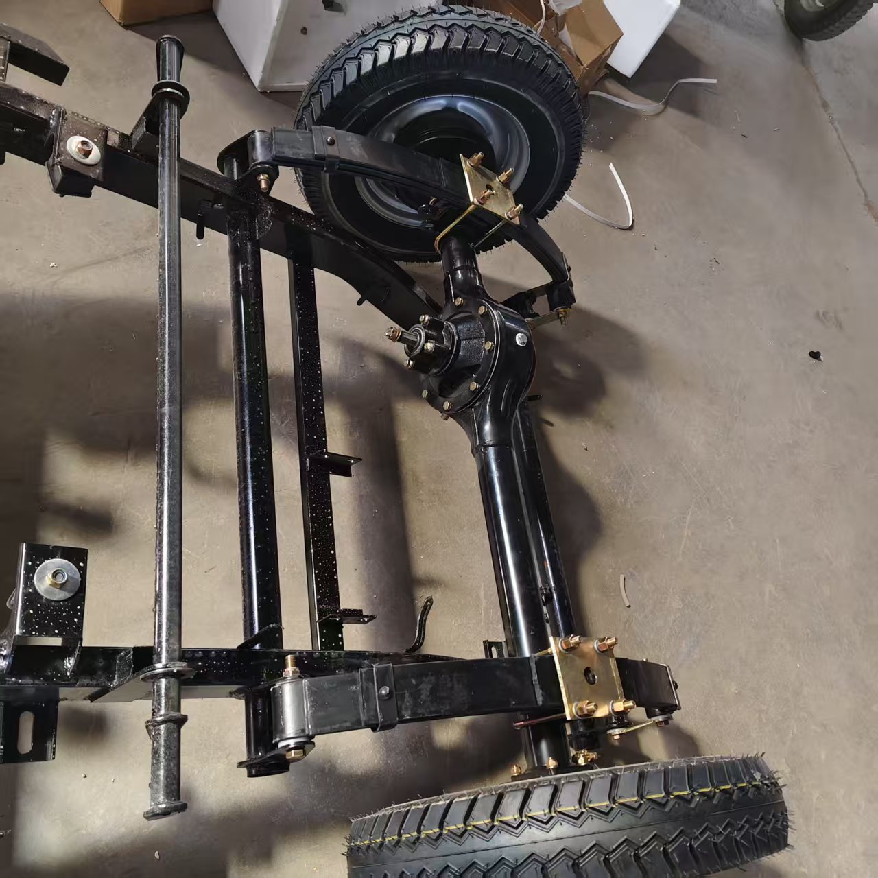 Three-Wheel Motorcycle 160 Drum Brake Non-Shifting Rear Axle Assembly Wholesale and Retail In-Stock Supply Front and Rear Axles