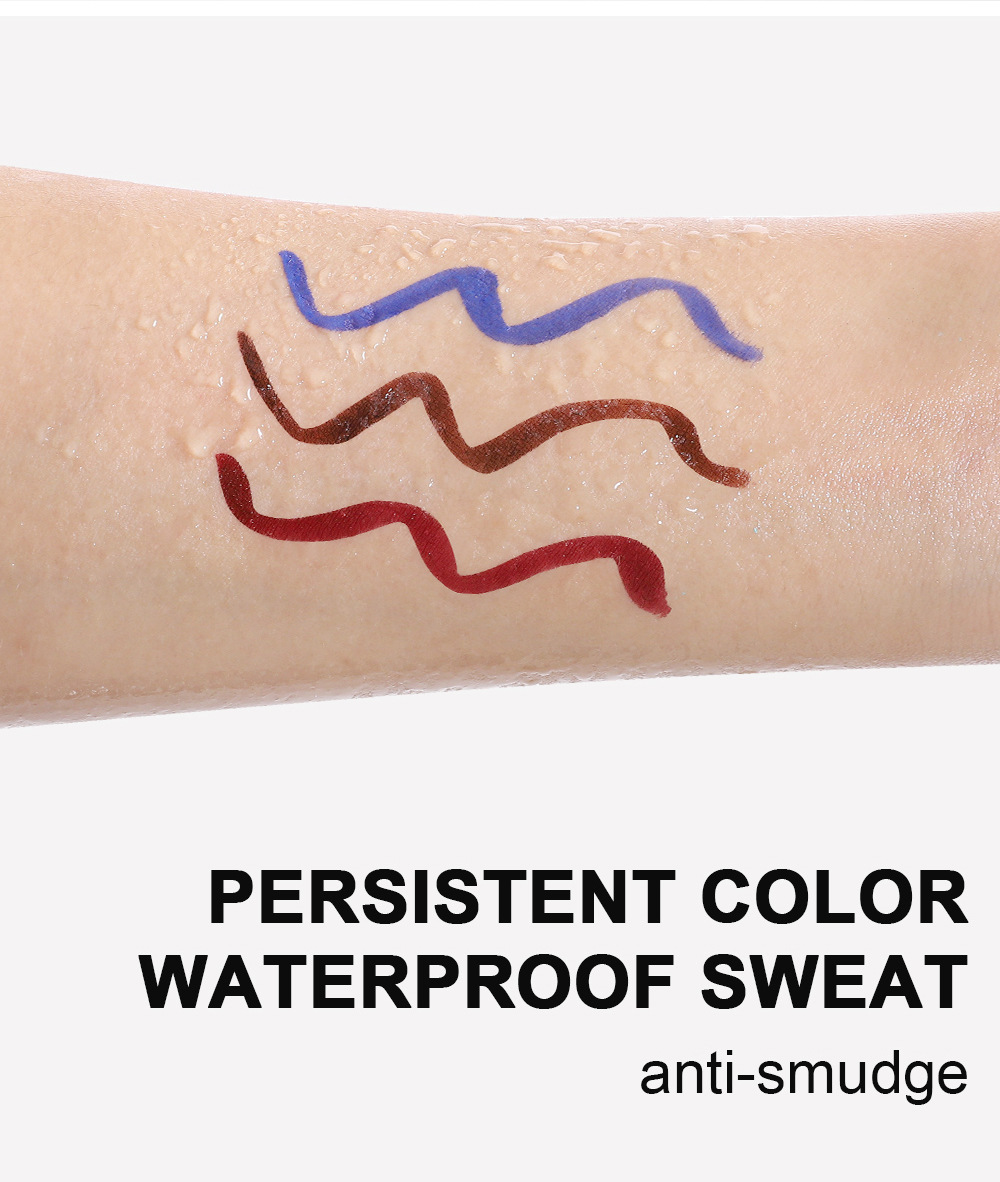 Triangular eyeliner seal color handaiyan eyeliner liquid pen, waterproof, sweat-proof, quick-drying cross-border double-head eyeliner pen undefined