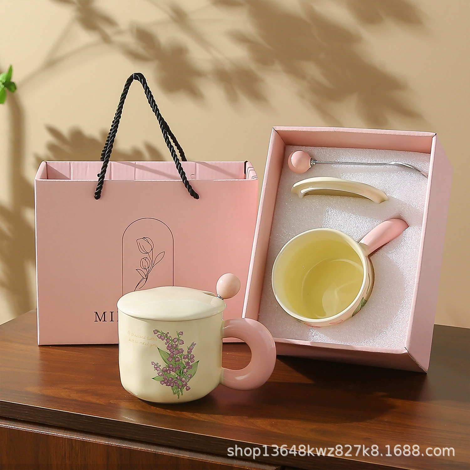 Подарочная чашка Goddess Gift New Tulip керамическая чашка высокого дизайна в подарочной коробке высококачественный подарок кружка сувенир
