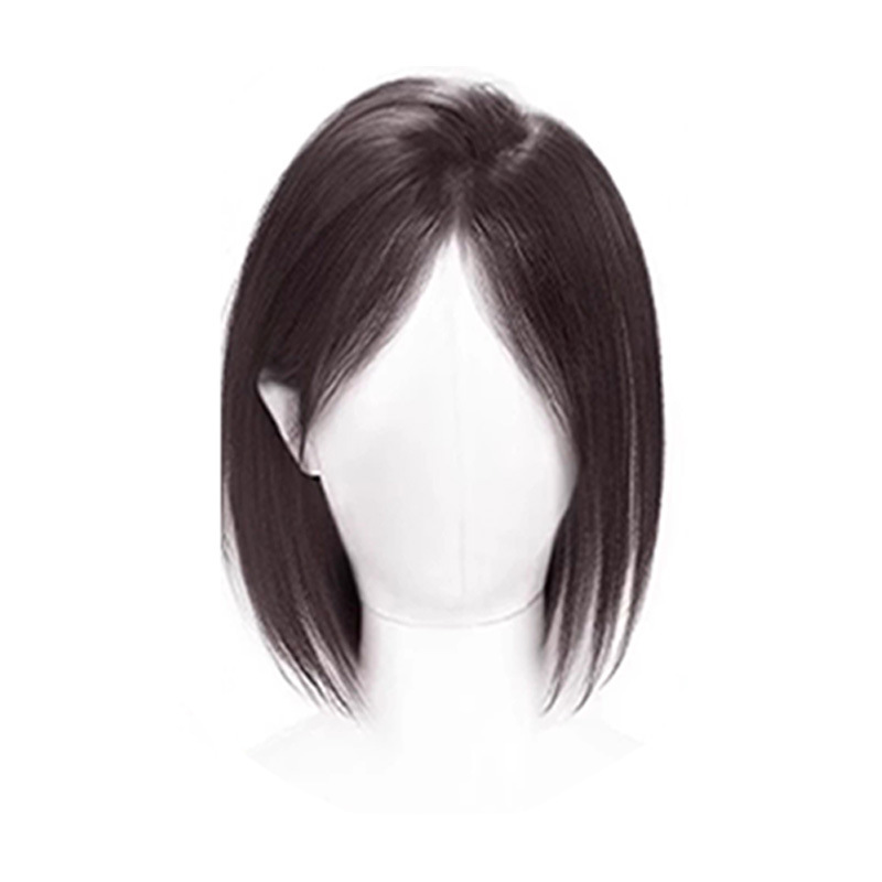 女性用ウィッグ、頭頂部増毛用ヘアピース、ふわふわ高頭頂部、白髪カバー、8の字前髪ウィッグ|undefined