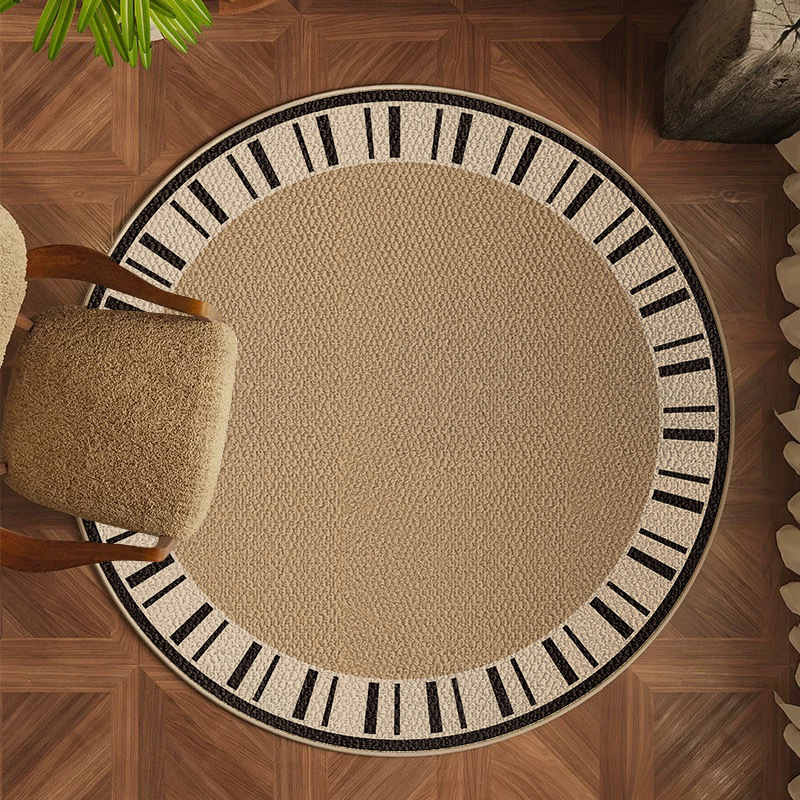 Alta sensación de alfombra redonda TPR belga camisola alfombra dormitorio estudio sala de estar sofá mesa de té mantas