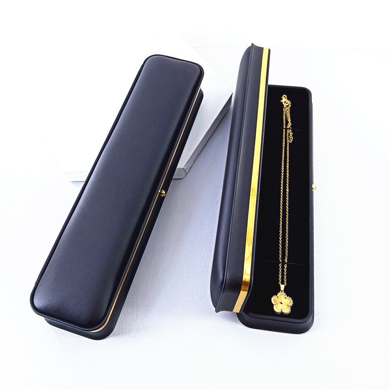 Simple de alta calidad PU joyería collar de perlas caja de pulsera Xiaomi cuentas relojes de almacenamiento caja de embalaje de regalo