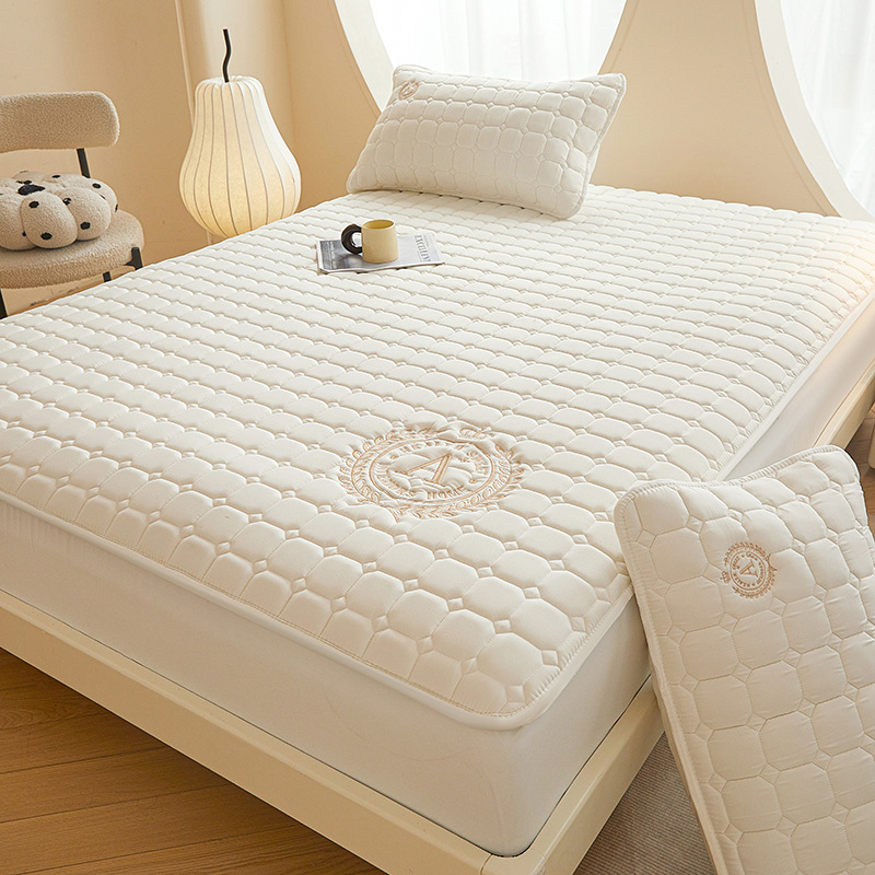 2024 nuevo producto Sombrilla de cama Clase A Sombrilla de cama de algodón crudo-A Sombrilla de cama acolchada de soja Cojín protector Funda antipolvo