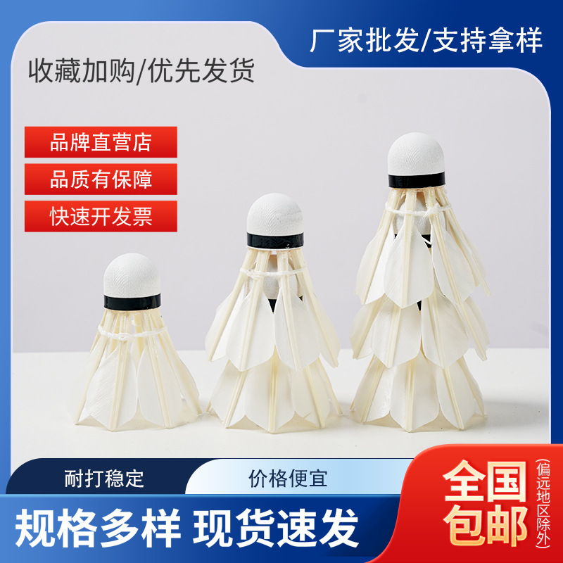 Eight Thick Feather Badminton Small Steel Cannon Durable King Stable Durable Entertainment Training Warm-Up Ball Beginner Ration Ball