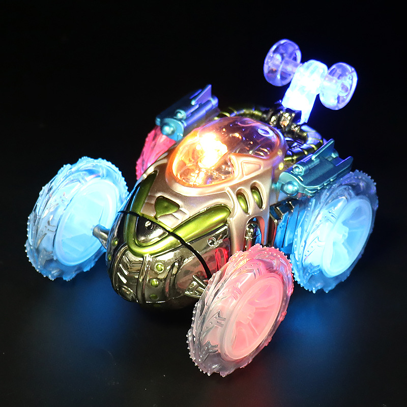 Nuevos productos transfronterizos, camión volquete de control remoto, acrobacias, rollos, luz ligera, coche de control remoto, juguete para niños, coche de control remoto, niño