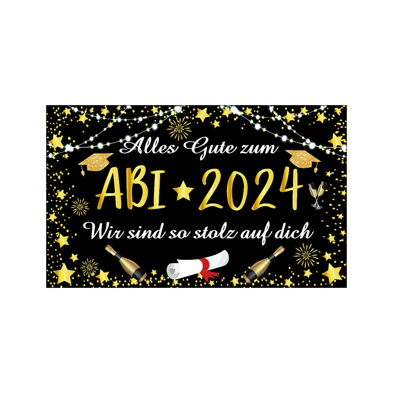 180*110 трансграничный праздник выпускной вечеринки ABI 2024 фотографическая фоновая ткань фото реквизит