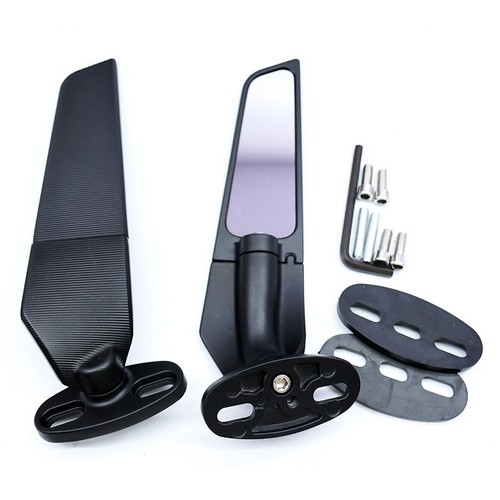 Motorcycle rearview mirror sports car modified universal mirror fixed wing NINJIA Yamah sports car mirror reverse reversing mirror