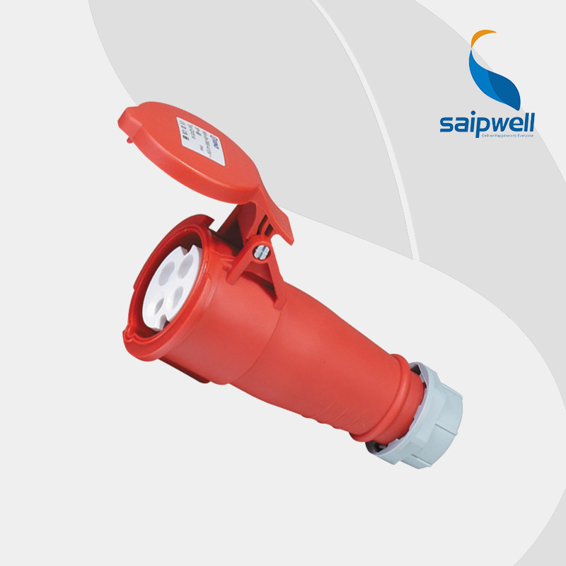 供应saipwell赛普出口防水插座 交流电源插座 工业插座4p16a