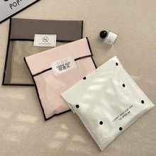 服装店平口磨砂塑料袋可印logo礼品包装打包女装衣服袋子批发现货