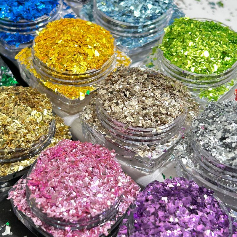 Irregular sequins fragments flash nail jewelry colorful drops of glue flow hemp DIY small fragments of glitter powder material Irregular sequins fragments flash nail jewelry colorful drops of glue flow hemp DIY small fragments of glitter powder material