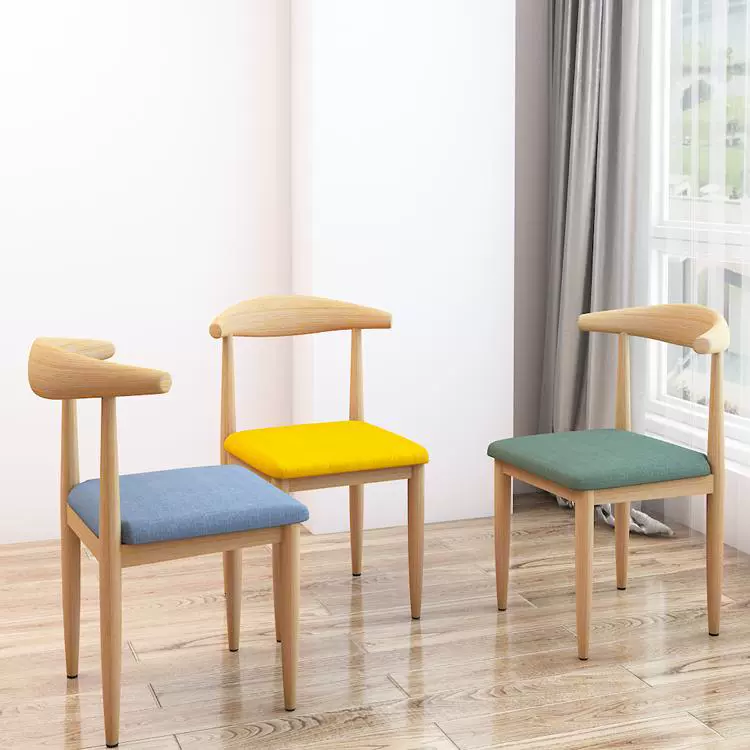 Обеденный стул спинка скандинавский простой кабинет табурет стол студенты учатся в спальне