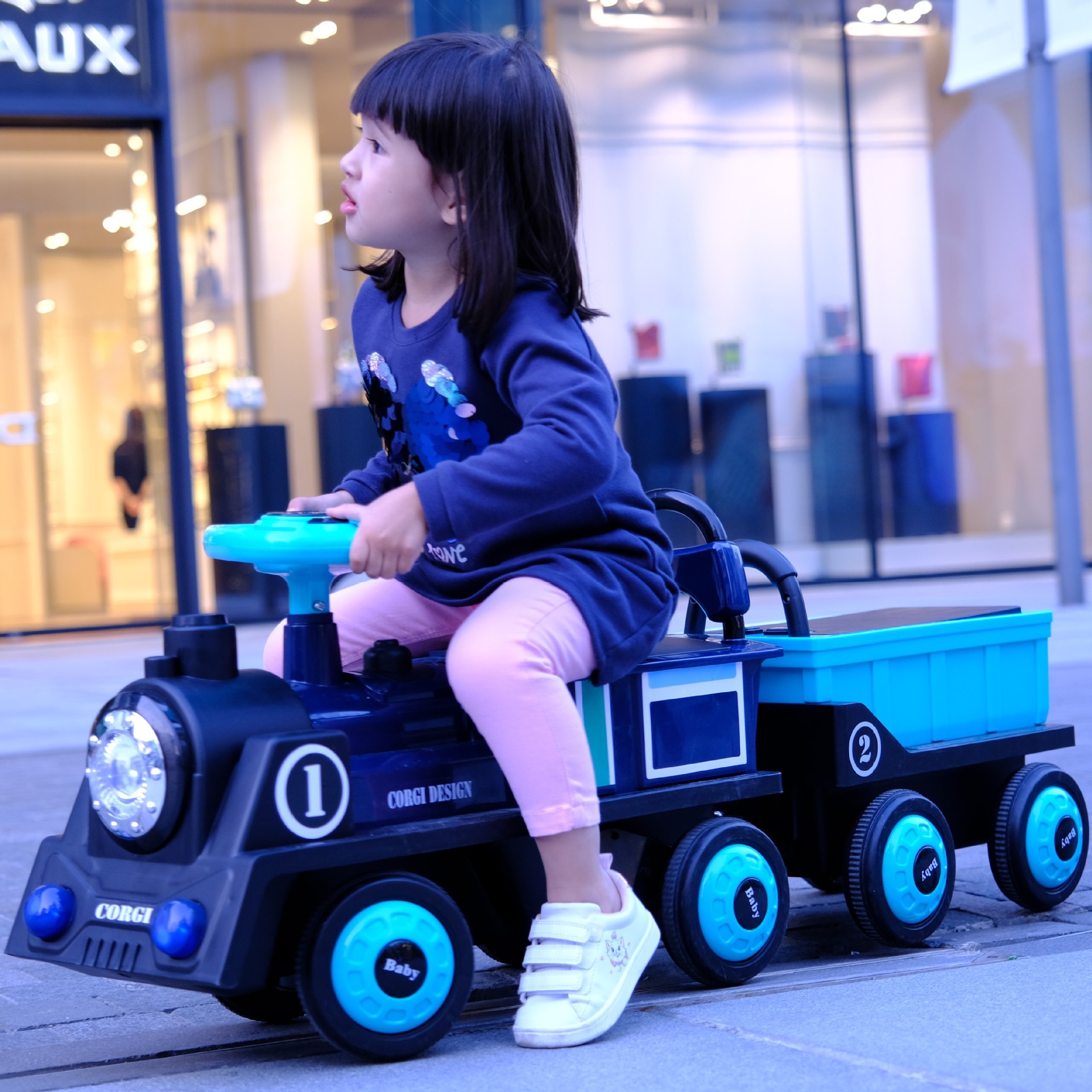 children Electric train steam men and women baby Toys Electric automobile Tractor gift