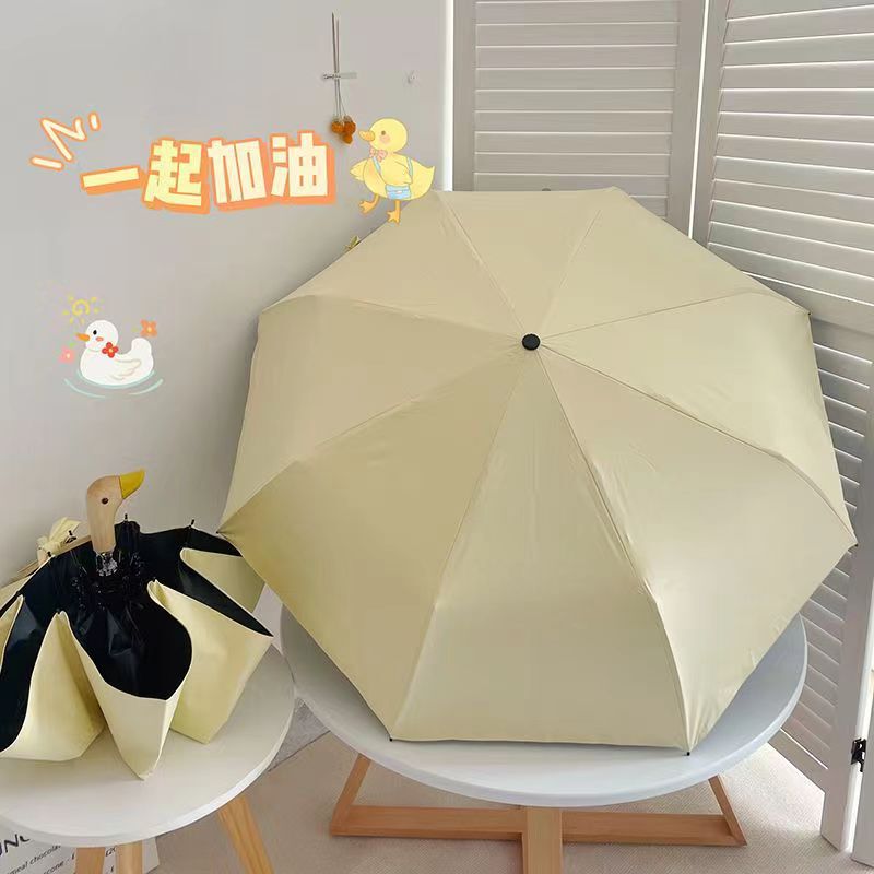 Umbrella for Both Sunny and Rainy Use, Fully Automatic, Macaron Color, Thickened Black Coating, Sun Protection, Uv Protection, Manual Folding Sun Umbrella Umbrella for Both Sunny and Rainy Use, Fully Automatic, Macaron Color, Thickened Black Coating, Sun Protection, Uv Protection, Manual Folding Sun Umbrella