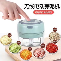 越境卸売電動ニンニク潰し器 家庭用ニンニクプレス 離乳食調理機 ワイヤレスミニニンニクペーストメーカー 多機能