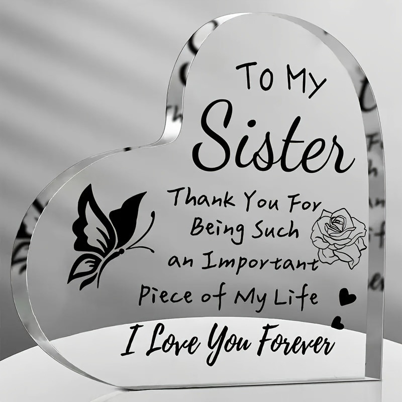 Sister Gifts Acrylic Plaque with Sayings - Wedding Birthday