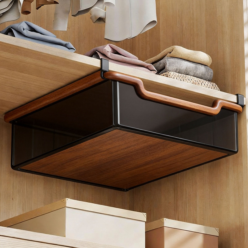 Under-cabinet storage rack, lingerie organizer, drawer-style intimate apparel storage box, multi-functional organizer