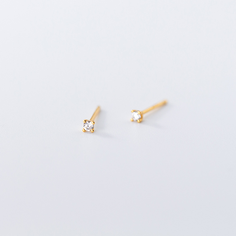 Eloch s925 plata de moda fresca de doble diamante orejas clips de hueso de mujer tendencia de verano temperamento orejas M01521