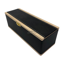 工厂定制 桐木红酒木盒 单支装葡萄酒包装盒 新款实木香槟漆皮盒