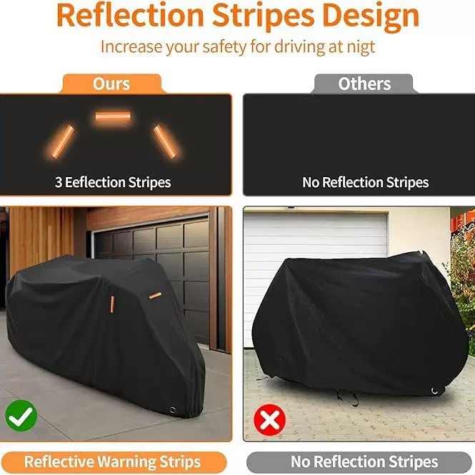 Cross-Border Amazon Popular Tricycle Cover 210D Oxford Cloth Pu Coated Bicycle Cover Motorcycle Cover Waterproof and Anti