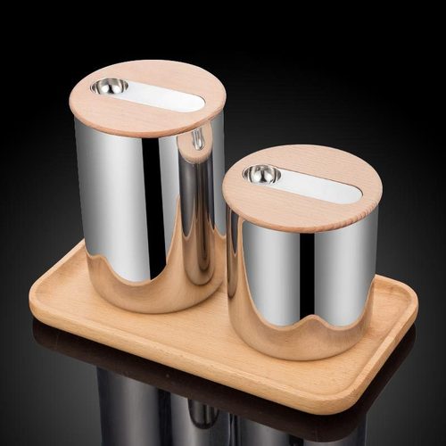 304 stainless steel sealed jar coffee bean storage jar dried fruit tea jar 1.0L 1.8L new product Amazon