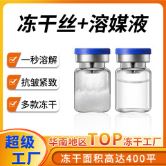 4万单位胶原蛋白冻干丝活性淡化细纹补水左旋维c冻干精华片絮批发