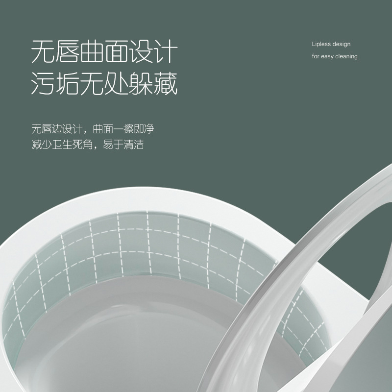 Inodoro inteligente ligero inducción de capacitancia sin labio ampliado asiento inodoro totalmente automático inteligente Chaozhou inodoro sanitario