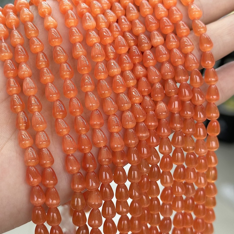厂价直销 水滴型猫眼石散珠 diy古风发簪头饰珠串饰品配件半成品|undefined