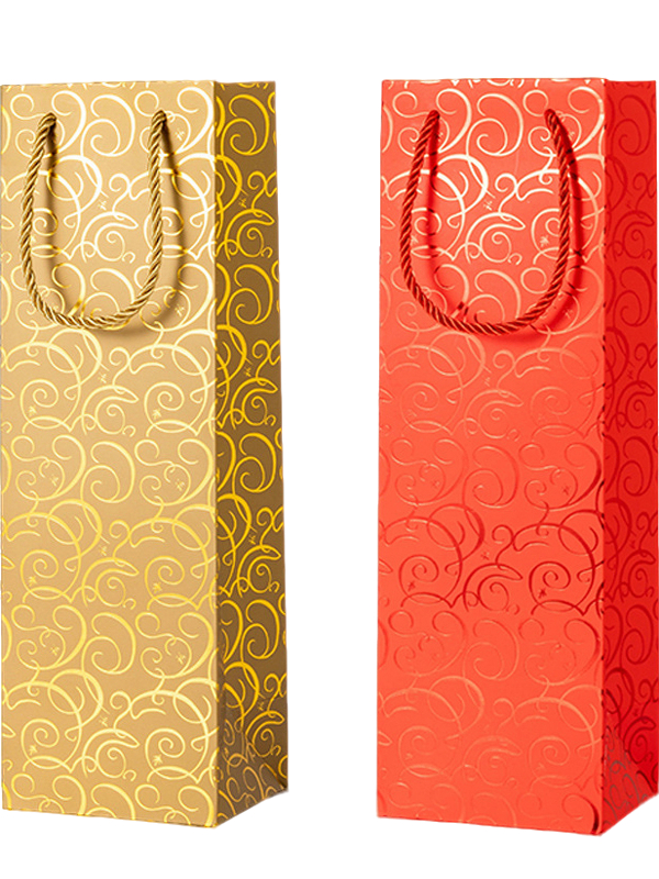 加厚香烟礼袋手提袋一条烟金丝图腾两条烟袋子礼品袋包装纸袋