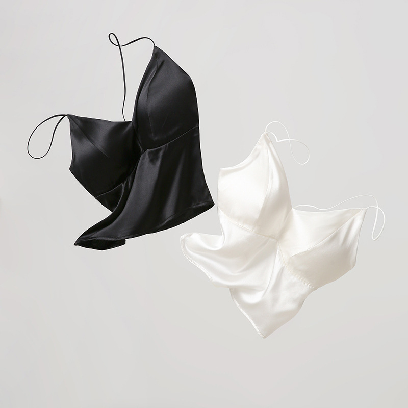 Wholesale Silk Wrap Chest Beauty Back Vest Chest Pad Sling Underwear Women's Thin Inner Mulberry Silk Tube Top Bra