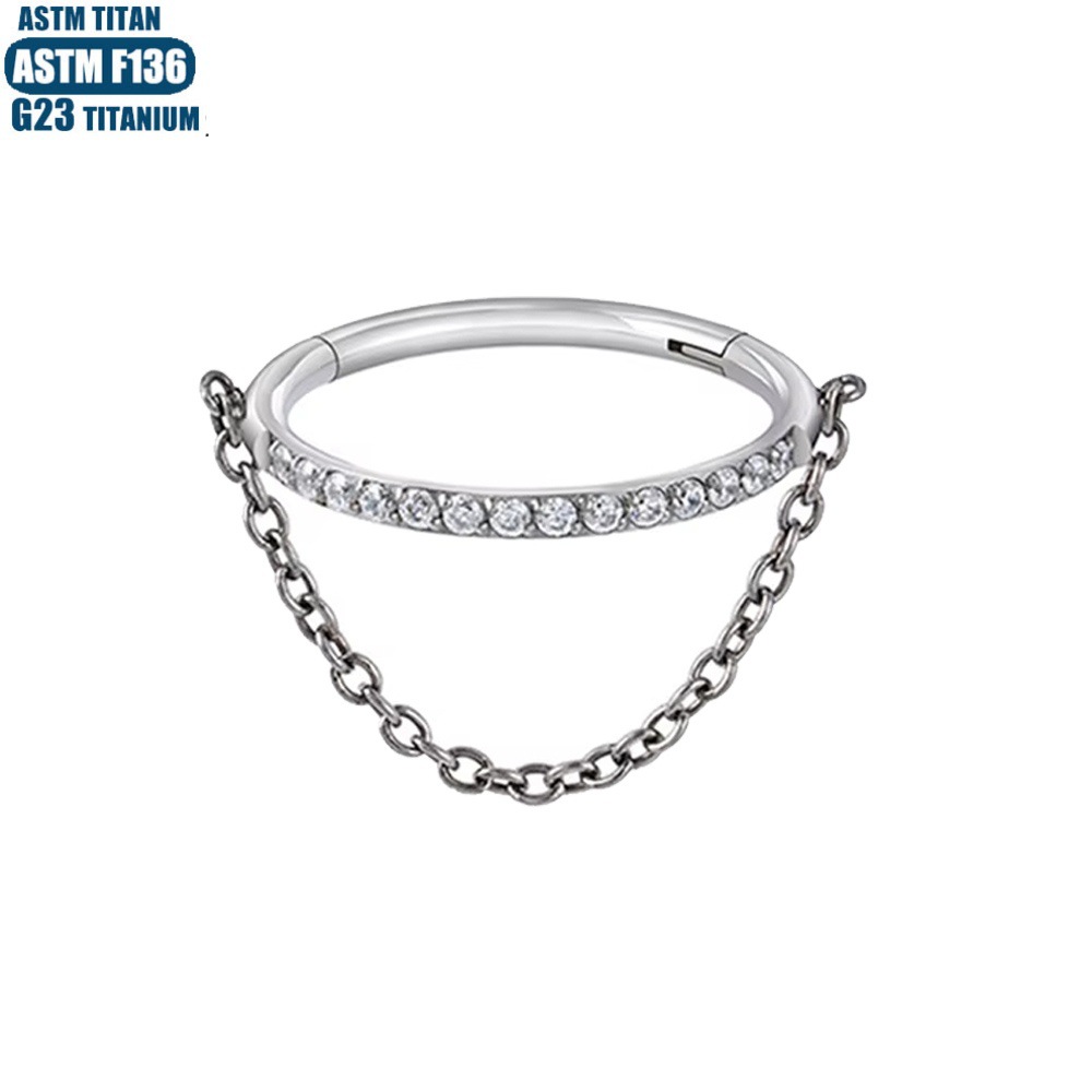 Pointed titanium steel lip stud product view
