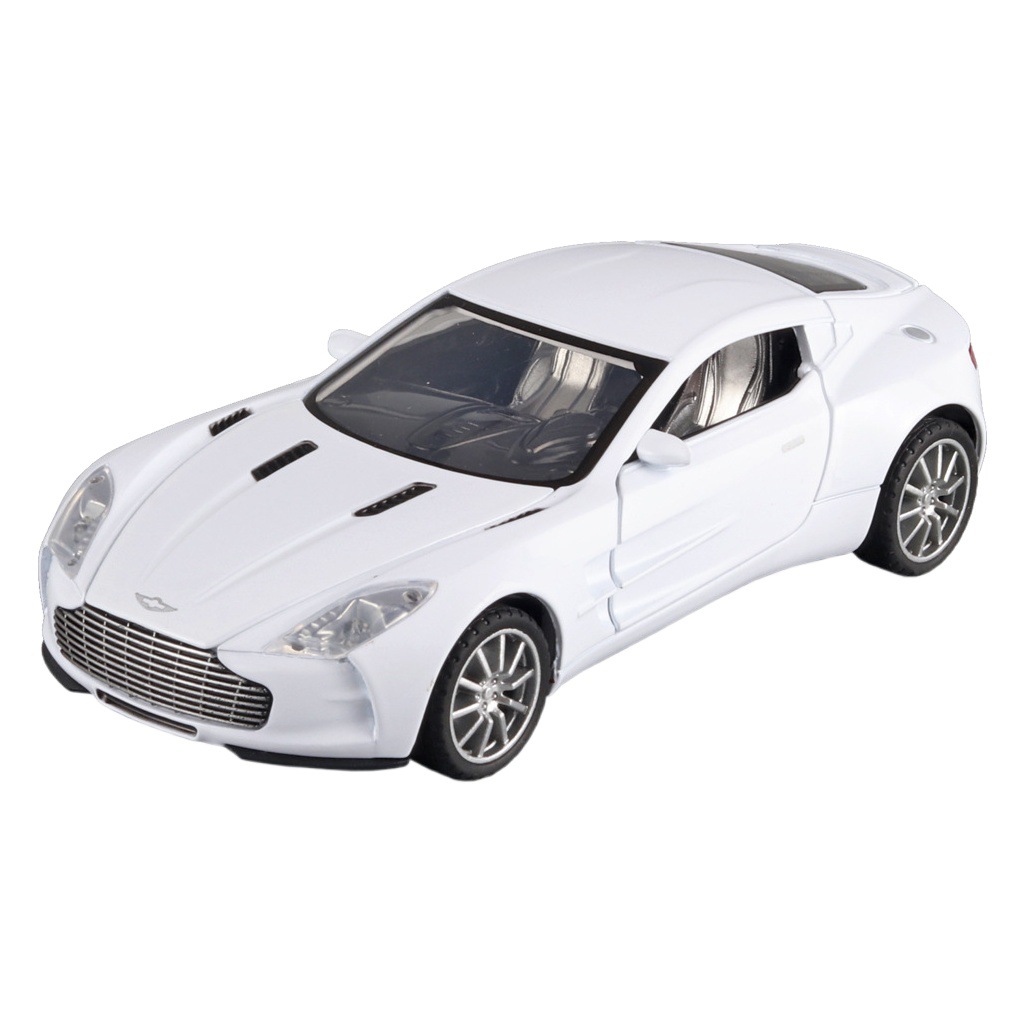 Aston Martin aleación modelo de coche iluminación efecto de sonido tirar hacia atrás cuatro Abierto modelo de coche deportivo coche de los niños al por mayor