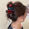 4# Red Pearl Contrast Color Clip 13cm
