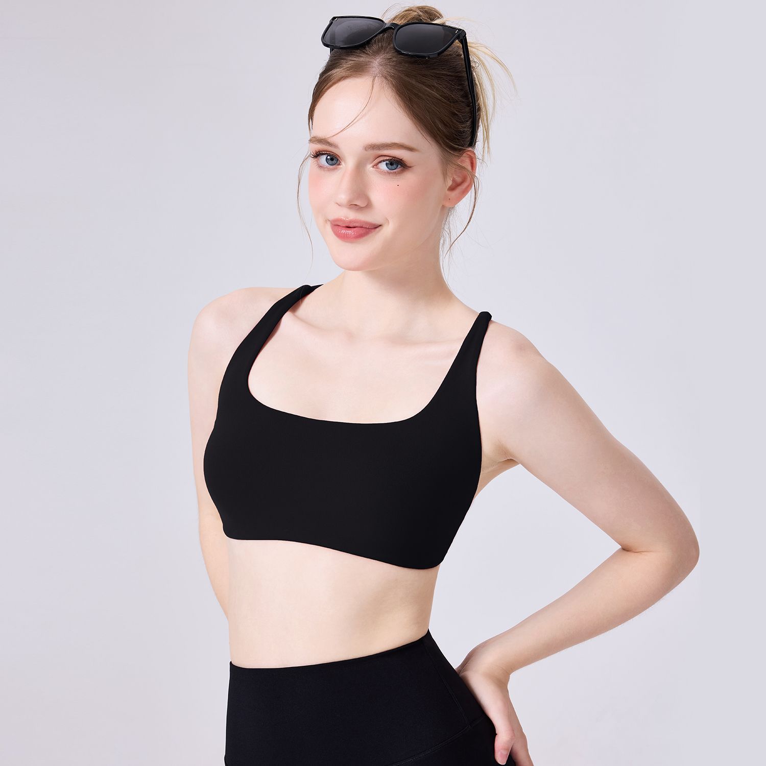 Nuevo desnudo sin marcas sostén cruzado belleza de espalda ropa interior de verano delgada chica pechos pequeños se reúnen chaleco transpirable sexy
