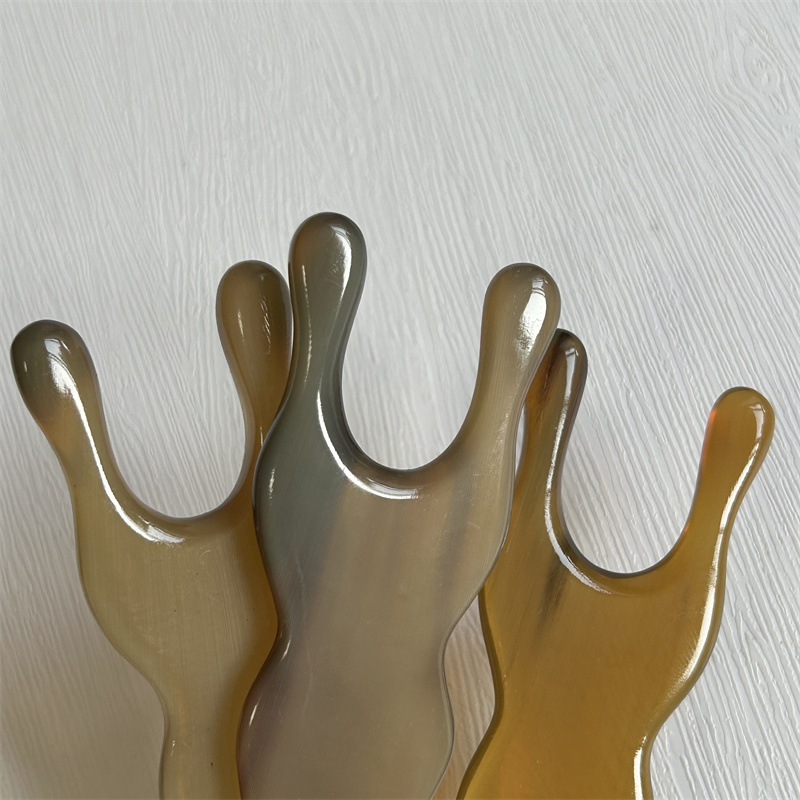 Horn Meridian Massage Comb Five Claw Rake Guasha Board Facial Beauty Tool 10-15CM key features