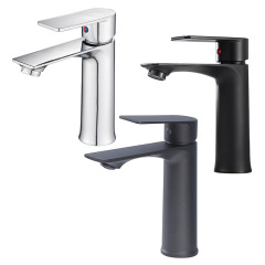 トイレ蛇口洗面洗面器家庭用冷水洗面器洗面台洗面器浴室単孔蛇口黒