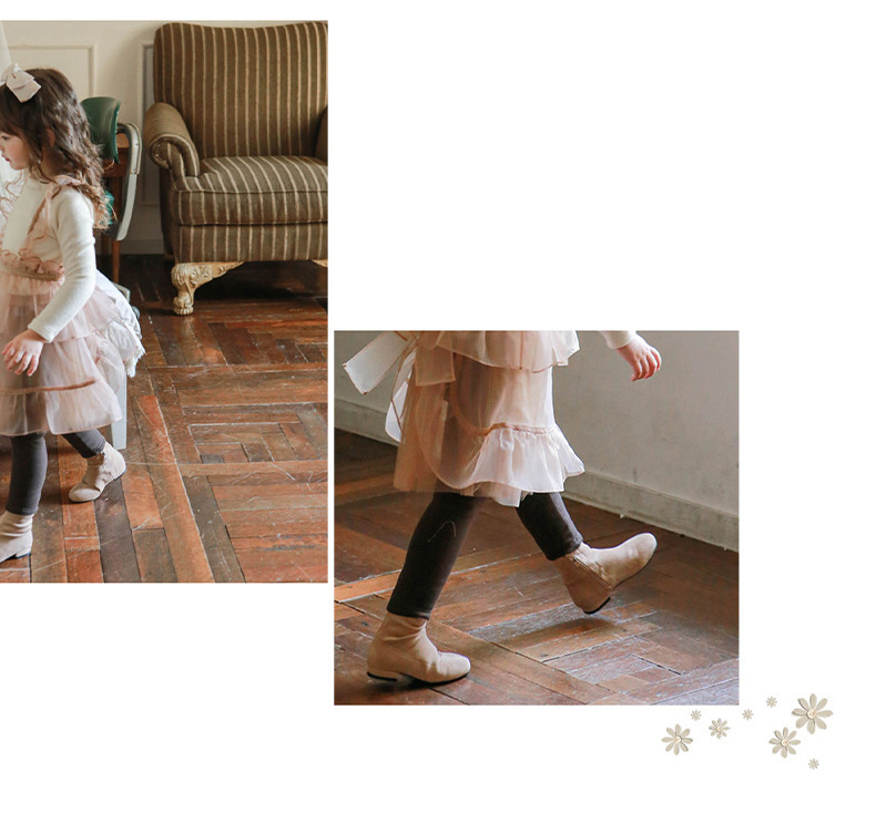 杏粉蓬蓬紗裙褲_08