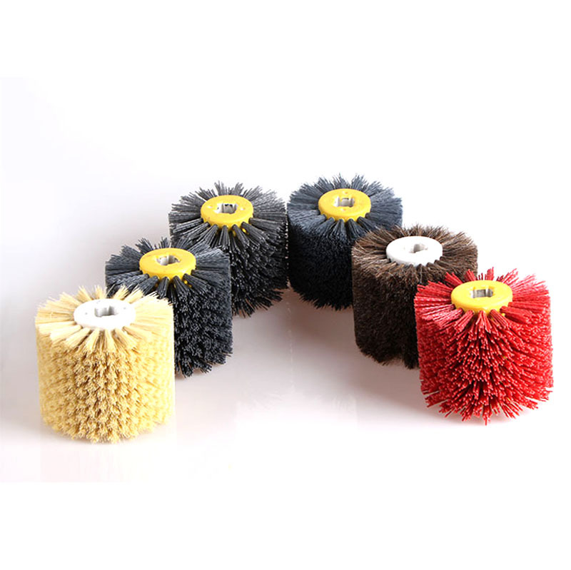 Rueda de dibujo de alambre abrasivo antigua madera de grano pintura abierta rueda de dibujo de reducción de grano de madera rueda de alambre abrasivo Fuente de la fábrica