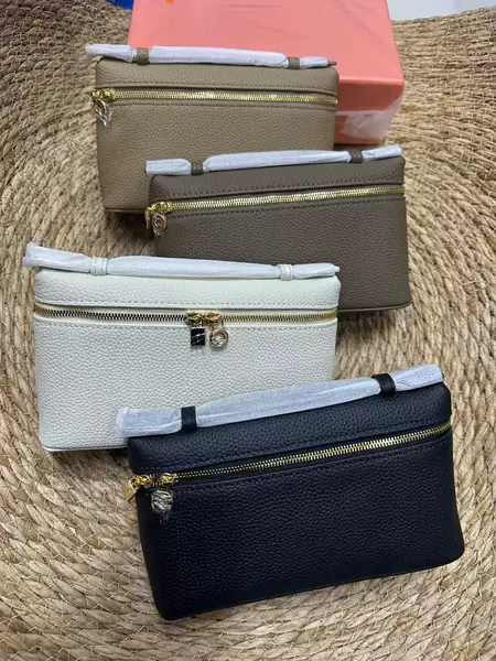 2026 new Gigi-style bag, made of top-layer cowhide, LP19 lunch box bag, gold buckle, women's handbag, shoulder bag, crossbody bag