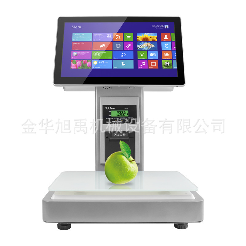 厂家直销 AI一体称 量大从优咨询客服 商场触屏称 智能收银一体称
