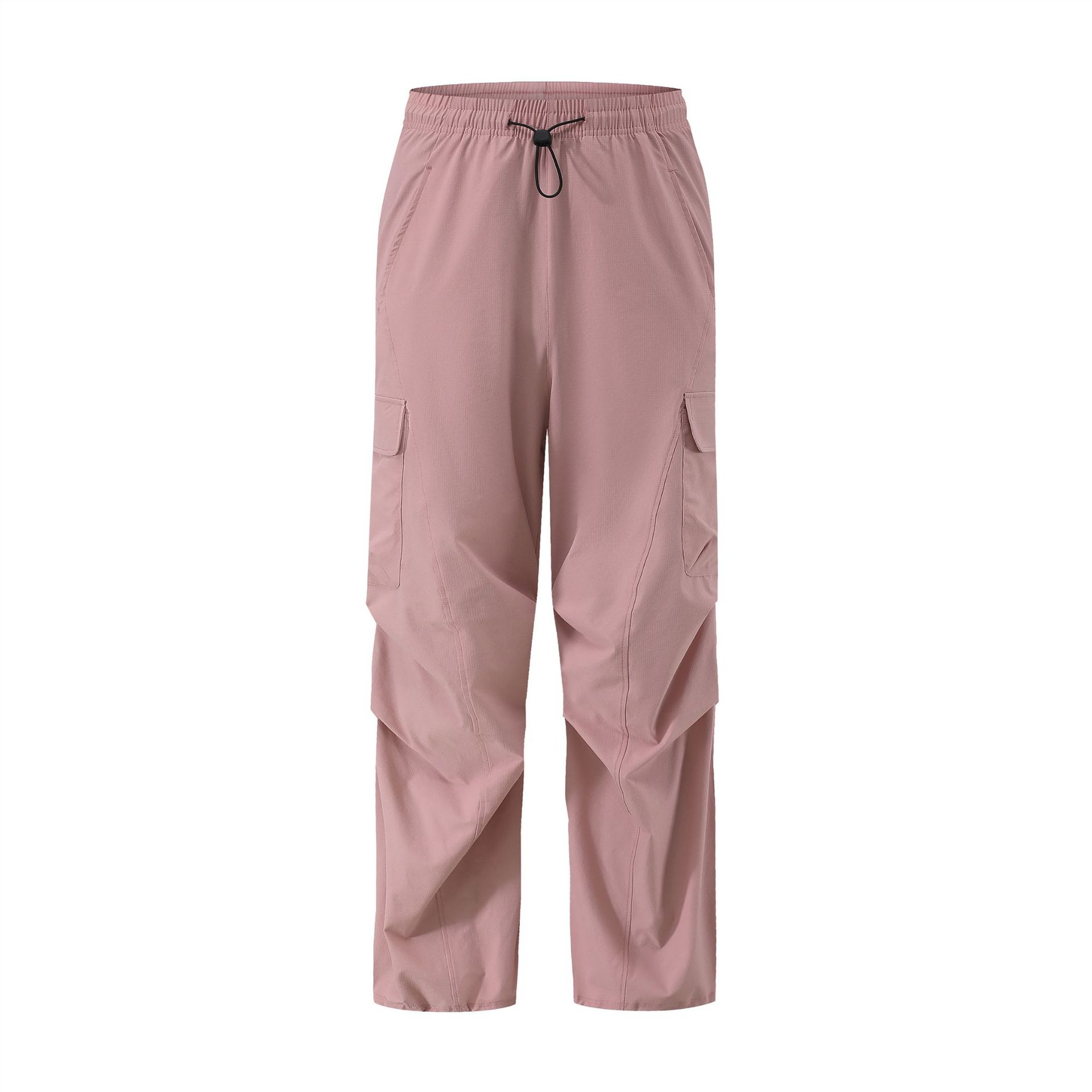 Deportes al aire libre para correr pantalones resistentes al agua ligeros y delgados pantalones de entrenamiento de montaña de secado rápido con bolsillos de piernas anchas pantalones casuales