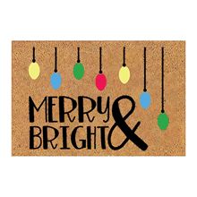跨境聖誕節門口裝飾地墊家用門廳耐臟腳墊浴室衛生間吸水門墊批發