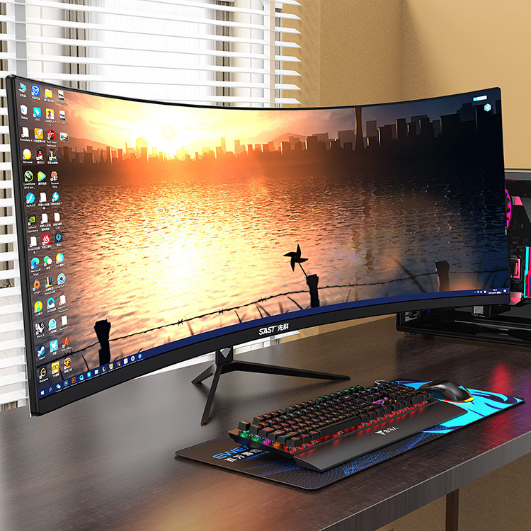 34 inch LCD Monitor 144hz 165 HZ 4K Computer Display Rgb Lig