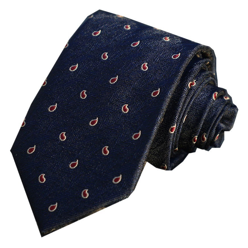 Производитель в наличии деловой повседневный мужской костюм в полоску 7 см из кешью формальная одежда аксессуары для галстука Свадебная рубашка