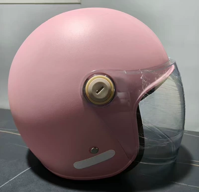 Electric Vehicle Helmet New National Standard 3C Certified Warm Safety Helmet Men's and Women's Battery Vehicle Motorcycle Helmet (Motosiklet kaskı (dəbilqə)) - iceberry-powder