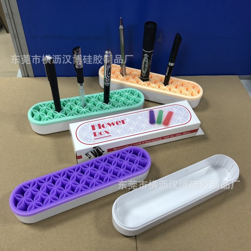 メーカー現物美化粧道具シリコン化粧ブラシ収納ケース化粧台整理ケース化粧ペンブラシホルダー|undefined