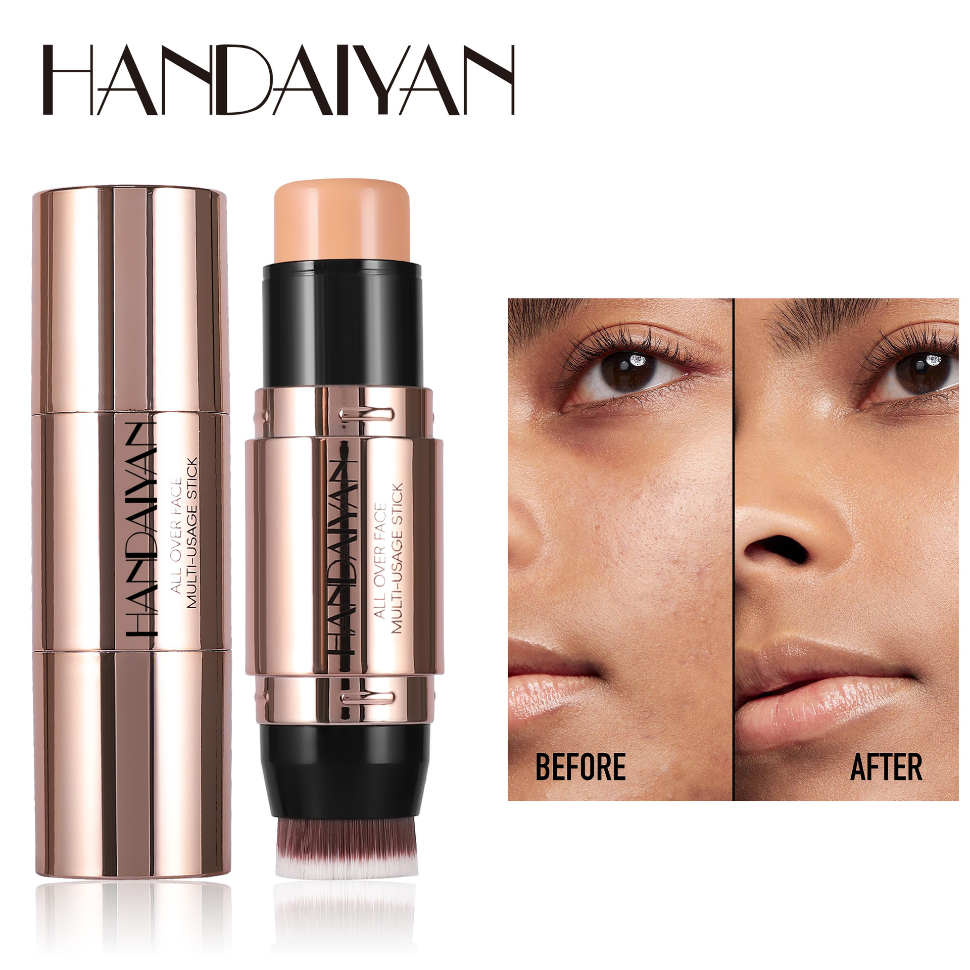 Double-headed Highlighter Stick Handaiyan Natural Three-dimensional Shadow Nose Shadow Concealer Makeup